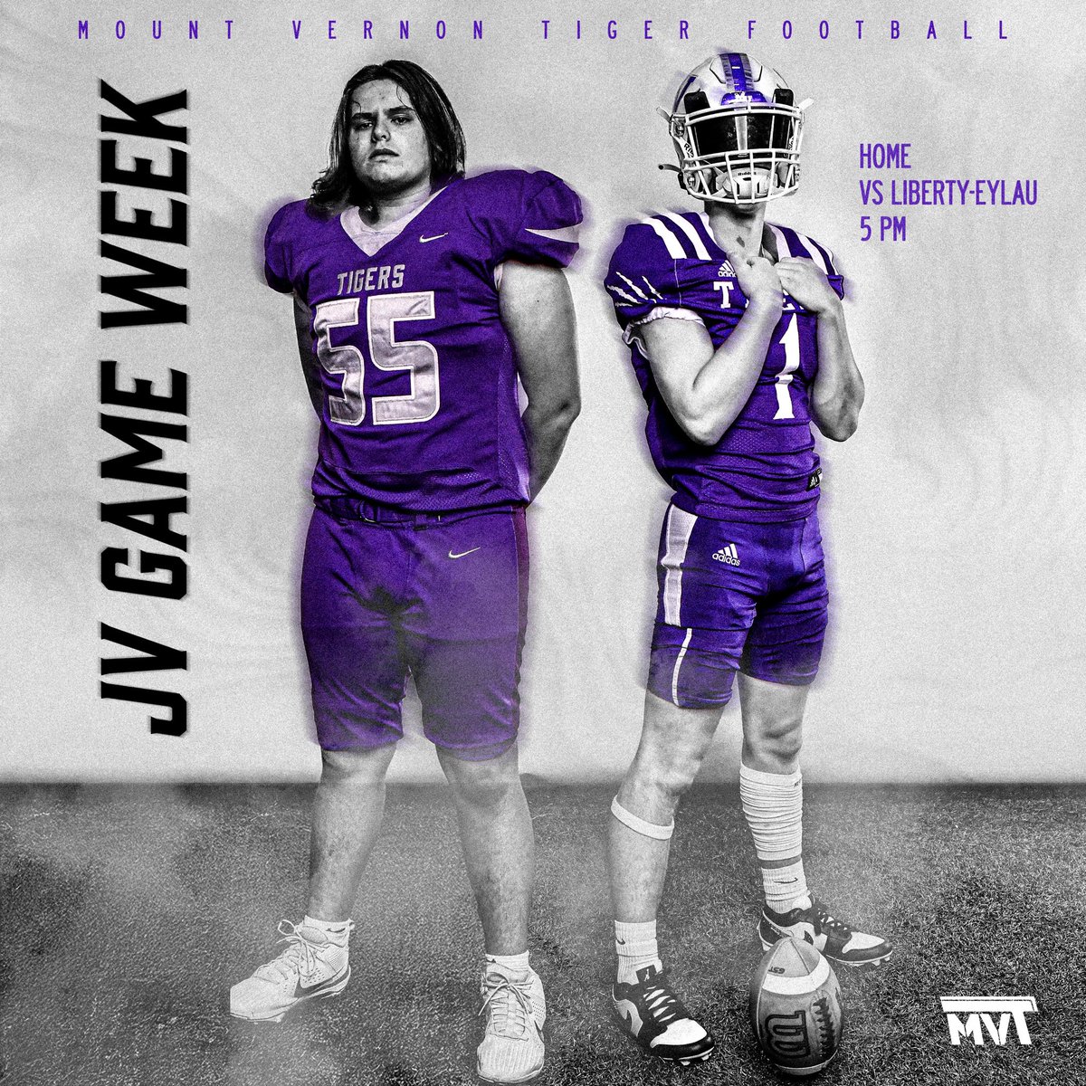 Mount Vernon High School Football (@mv_tigerfb) on Twitter photo JV still working this week. At #TheDon at 5 PM tomorrow. #MVT JV still working this week. At #TheDon at 5 PM tomorrow. #MVT