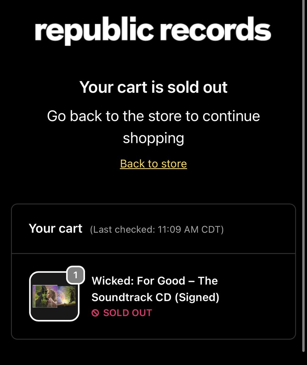 raise your hand if you were personally victimized by the republic records website today 🙋🏼‍♀️🥲 #wicked