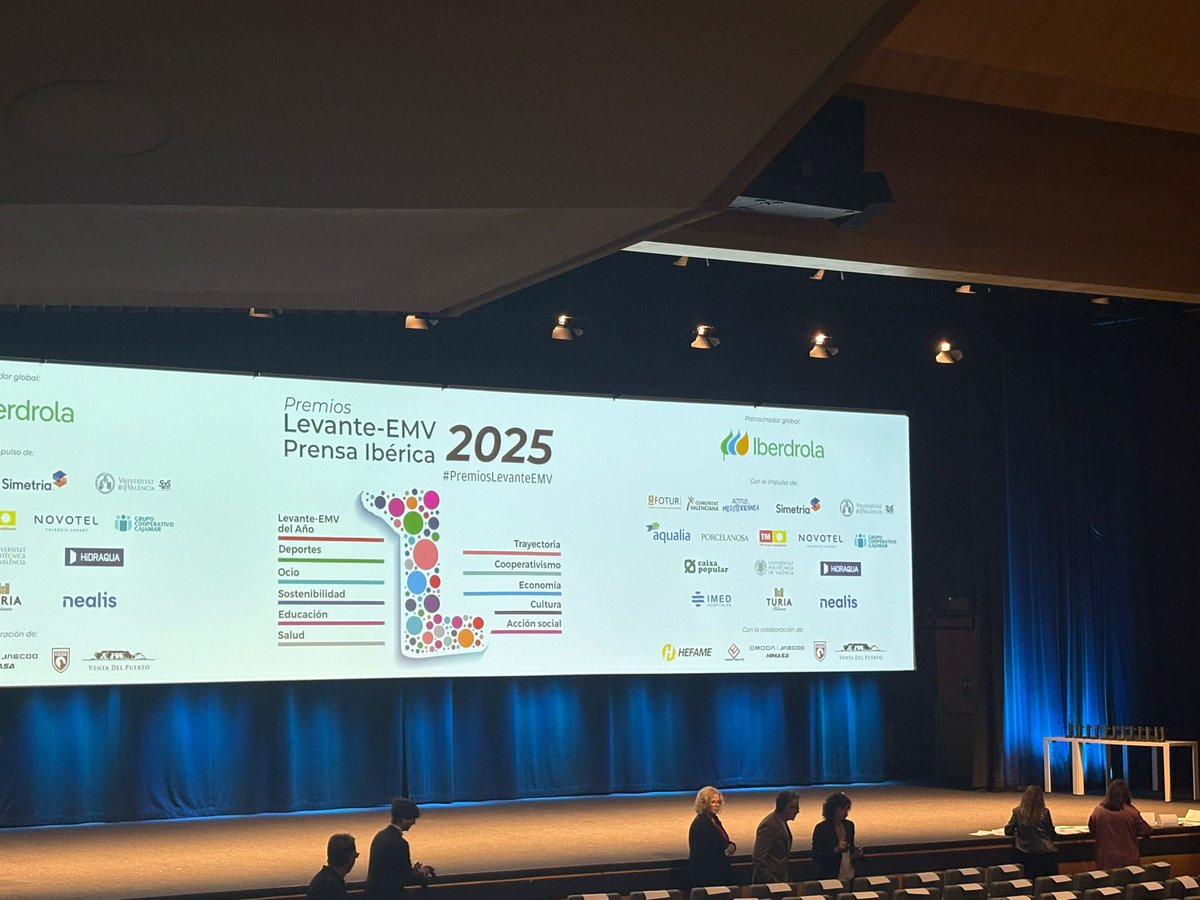 Asistimos en <a href="/PalcongresVLC/">PalacioCongresosVLC</a> a la gala de entrega de la 8ª edición de los #PremiosLevante2025 El diario <a href="/levante_emv/">Levante-EMV</a> reconoce a las entidades, instituciones y personas físicas que contribuyen a la excelencia en el desarrollo social, cultural y económico de la #ComunitatValenciana