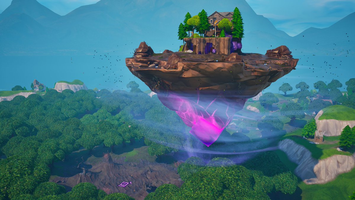 FortTracker's tweet image. #Fortnite OG Floating Island Tracking  

Movement path: 5
Direction: North
Date: October 15th, 12:00pm ET
Rune: 4
Next rune arrival: Oct 15th 2:00pm ET

The Cube Island has almost arrived at the 5th Rune site!