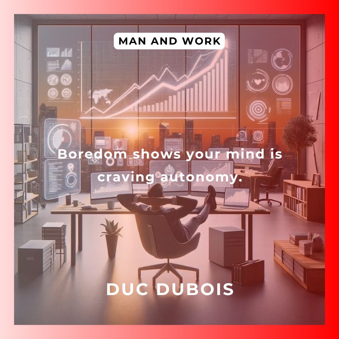 dubois_duc's tweet photo. Boredom is a signal, not a failing.
Boredom is revealing: mind craves autonomy and purpose.
Denying it erodes dignity and dulls creativity.
Explore Duc Dubois' Man and Work at https://t.co/zvV41mlVdQ #Work #Dignity
Do you still have the right to be bored? https://t.co/EbvQjmWEtA