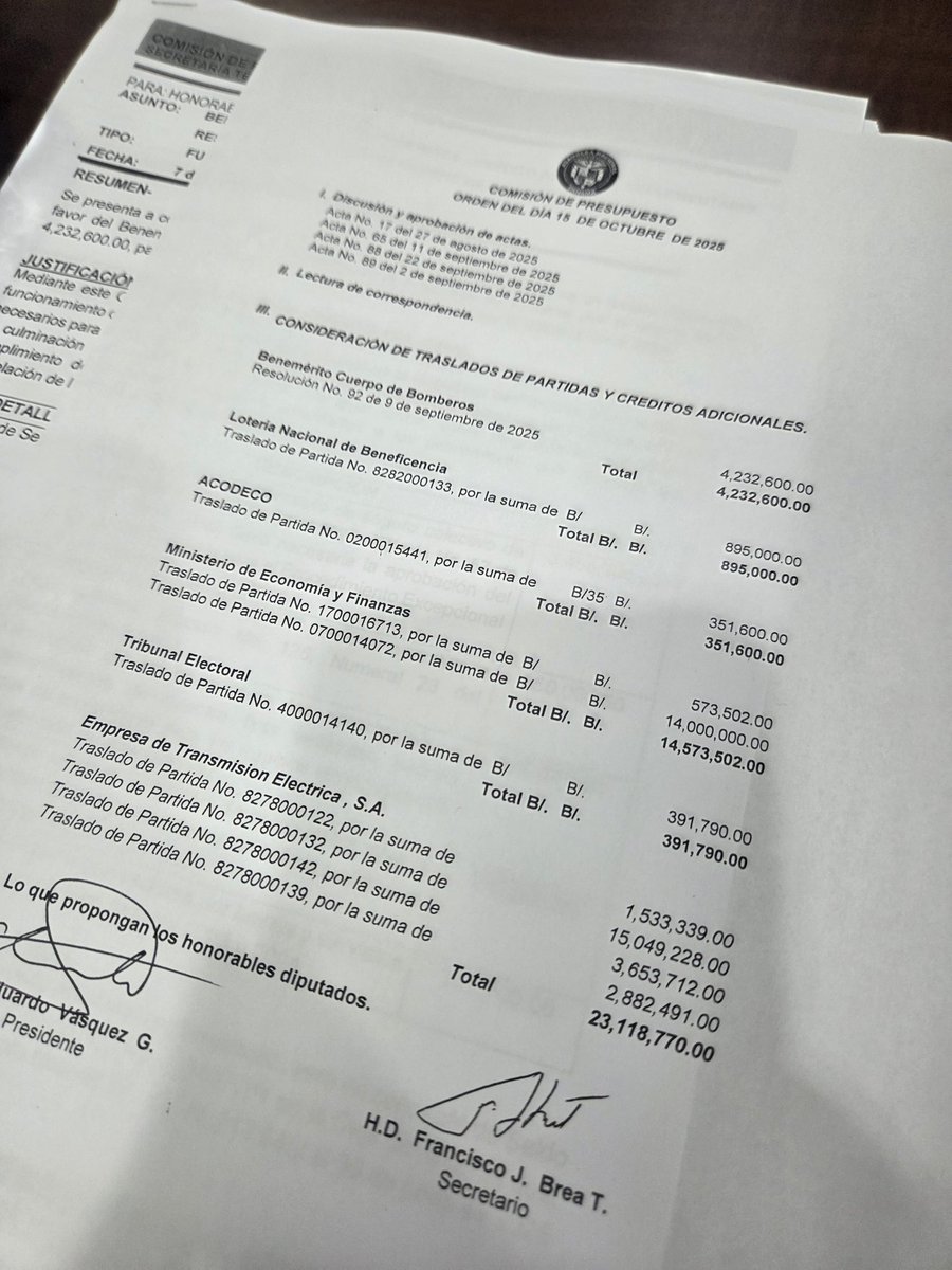 Iniciamos este miércoles desde la Comisión de Presupuesto.