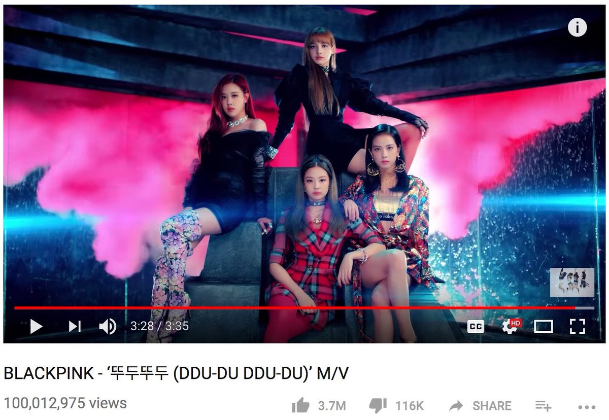 pinkIovesick's tweet photo. Blackpink as rookies reached 100M with 3.7M likes and was charting on Spotify Global top 50.... 7 years later &amp; kpop groups struggle to reach these numbers btw https://t.co/XkaI3xmxJn