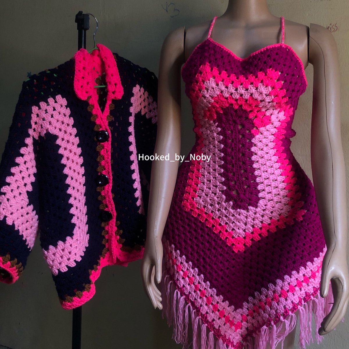 If you’re not a lover of pink, you’re definitely missing out! 🩷🤌.
This custom set was crocheted for a TikTok client and I thought to share it here.

I crochet for both sexes, bring any inspo and viola, it becomes yours 🧶.

#crochet #trend