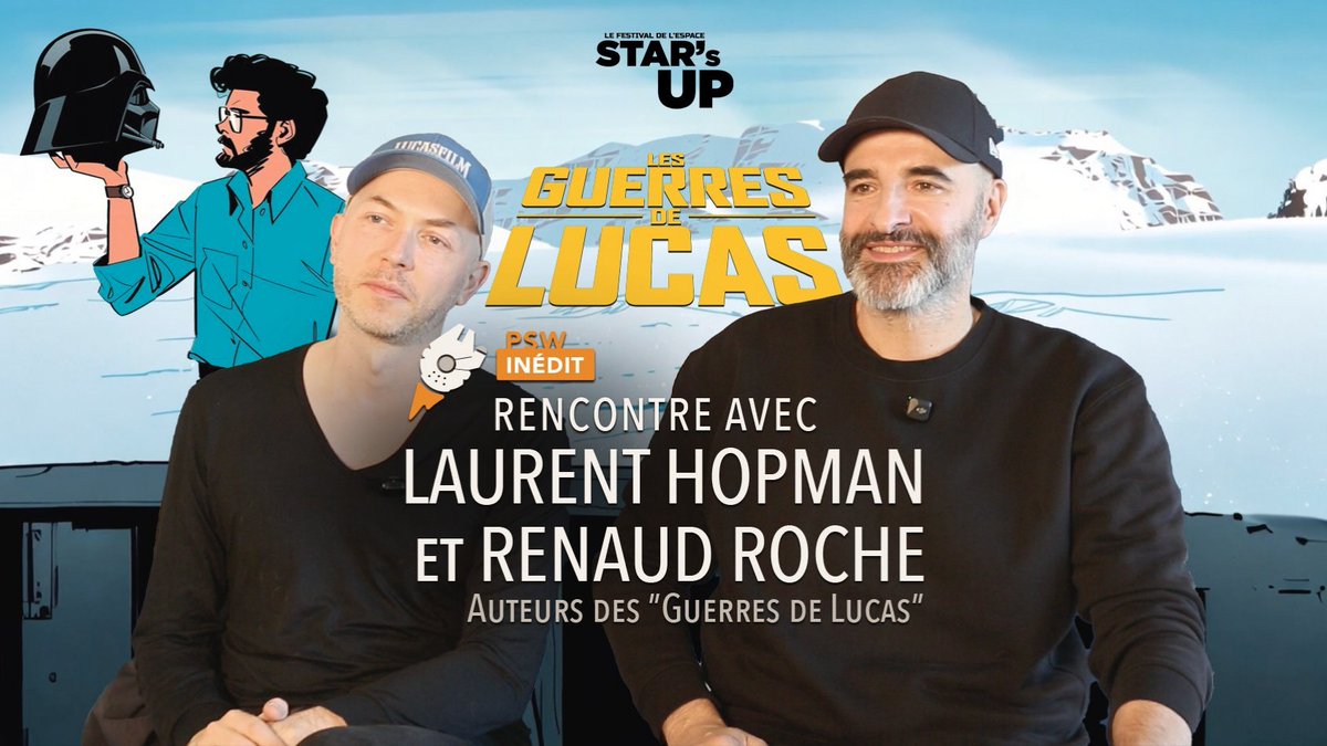 Interview vidéo des auteurs des Guerres de Lucas <a href="/Editionsdeman/">Editions Deman</a> <a href="/starsupfestival/">STAR'S UP | Le festival de l'Espace</a> #psw #starwars. En savoir plus : plstrw.rs/kxwh4