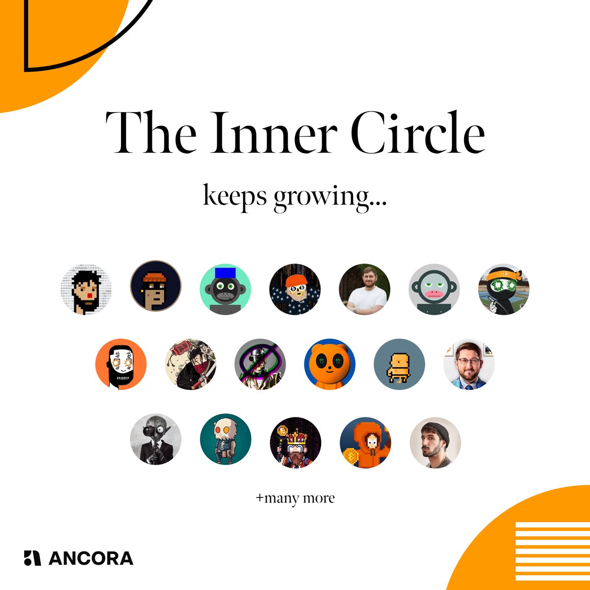 The Inner Circle keeps growing! ⭕️

Founders, collectors, artists...

We will be adding a few more seats ahead of Viewfinder.

The registration for the Inner Circle will be closed next week!