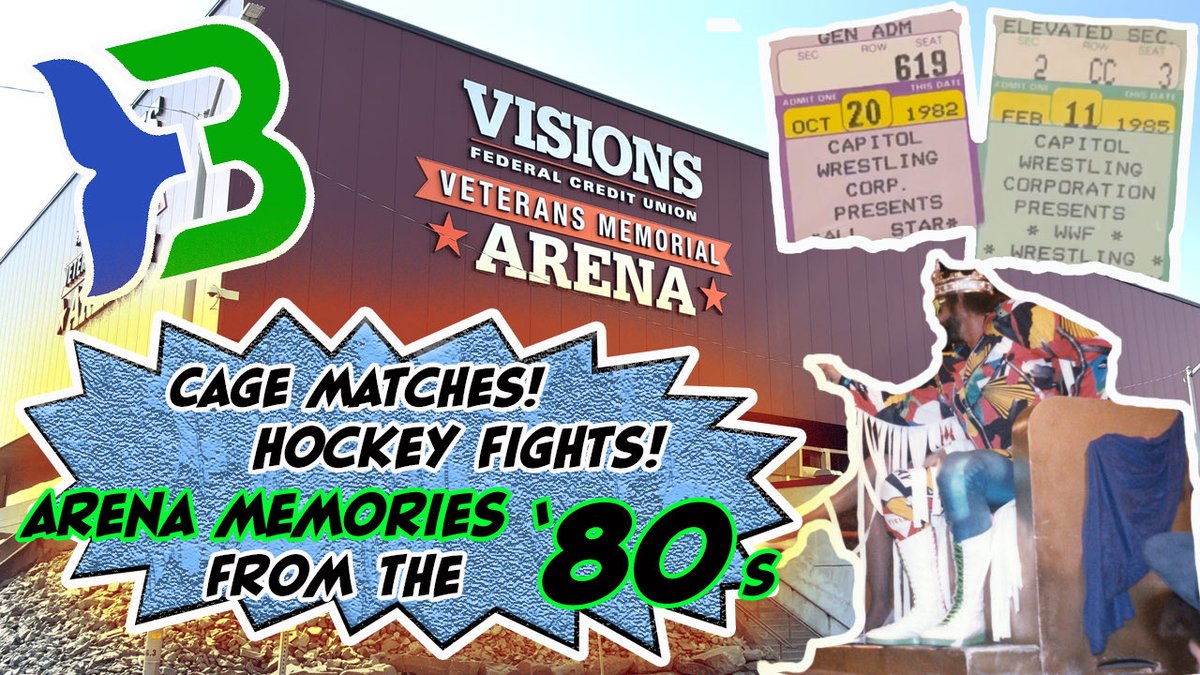 Trying my hand at YouTube. Check it out if you’re inclined: 

1980s Wrestling, Hockey Fights &amp; Rock Gods: Memories from the Broome County Arena - youtu.be/motJhfWSV7Q?si…