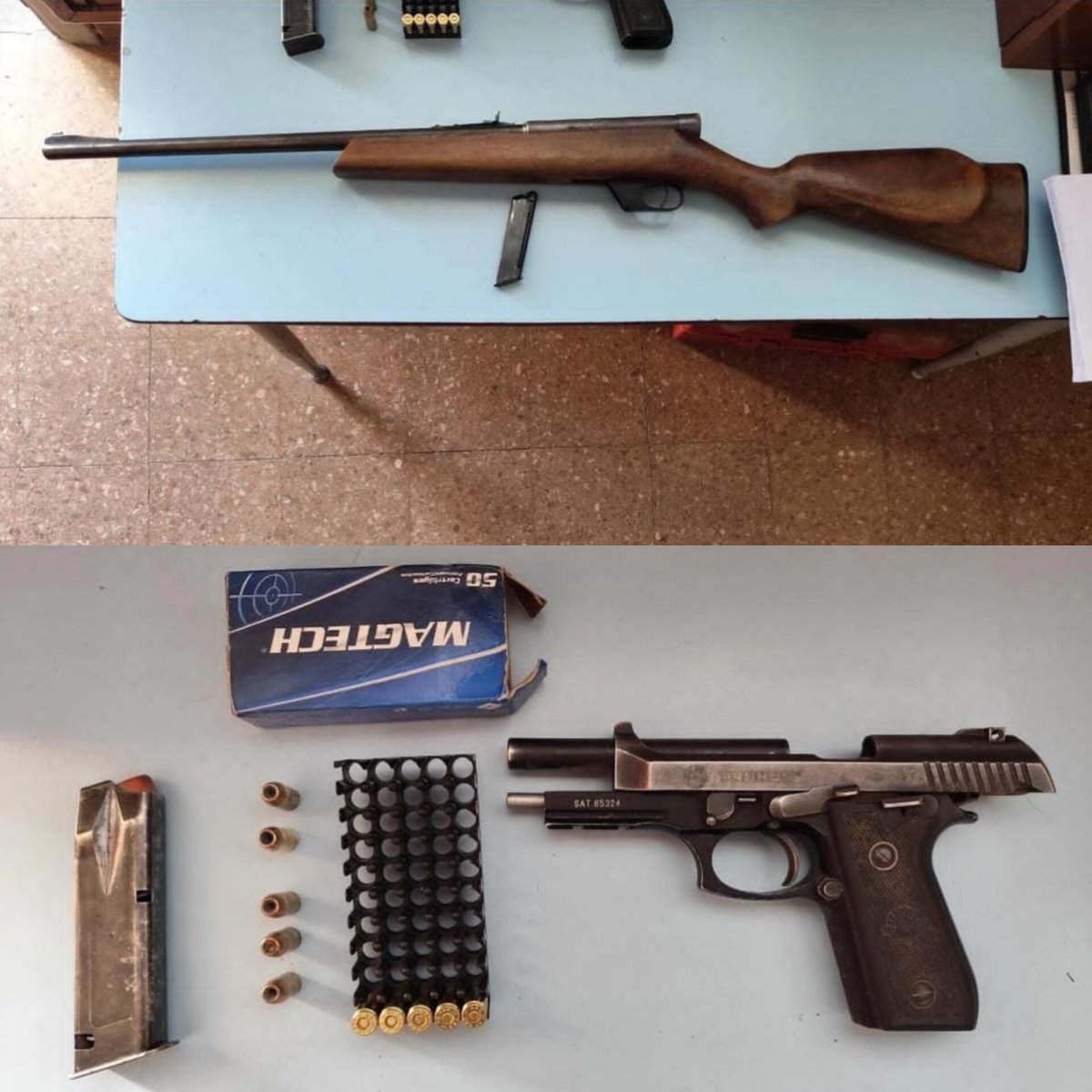 🚨 Secuestran armas tras dos casos de violencia de género. Uno de los hechos tiene como imputado a un hombre de 82 años, en cuyo domicilio hallaron una carabina. En el marco de otra causa por lesiones secuestraron una pistola a un hombre de 43 años ➡️ verte.tv/news/45887?sht
