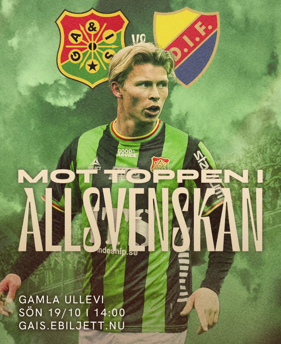 140 biljetter kvar på preppens.
Över 11000 sålda totalt.
Matchbiljett till Djurgården hemma: gais.ebiljett.nu/Tickets/Select…

Boka dig på <a href="/Gardakvarnen96/">Gårdakvarnen</a> bussar till Brommapojkarna borta för endast 100kr: gardakvarnen.quickbutik.com/products/85-bp…

Bortasektionen mot Malmö är slutsåld.