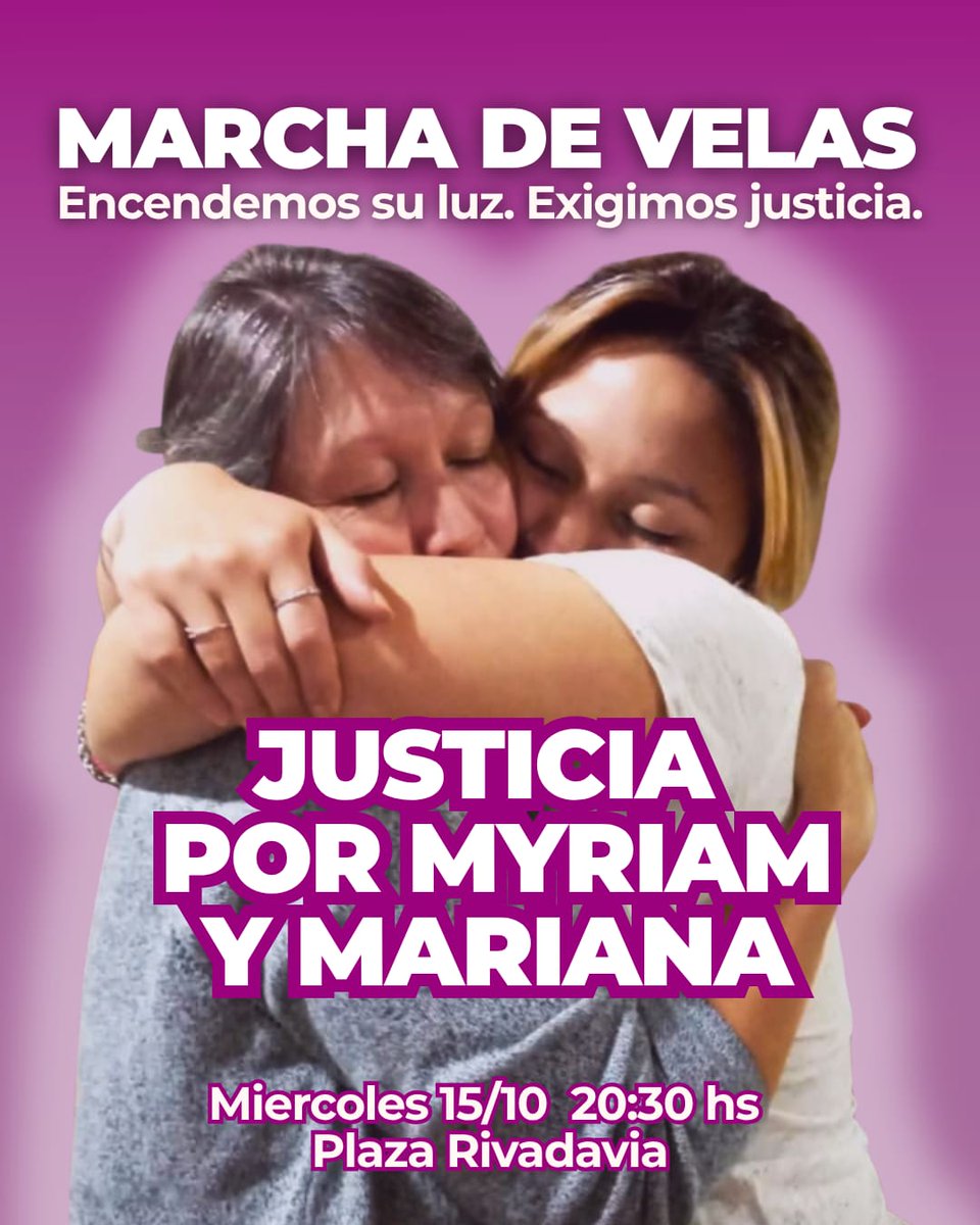 Fue doble femicidio.
Acompañá.
Plaza Rivadavia, Bahía Blanca