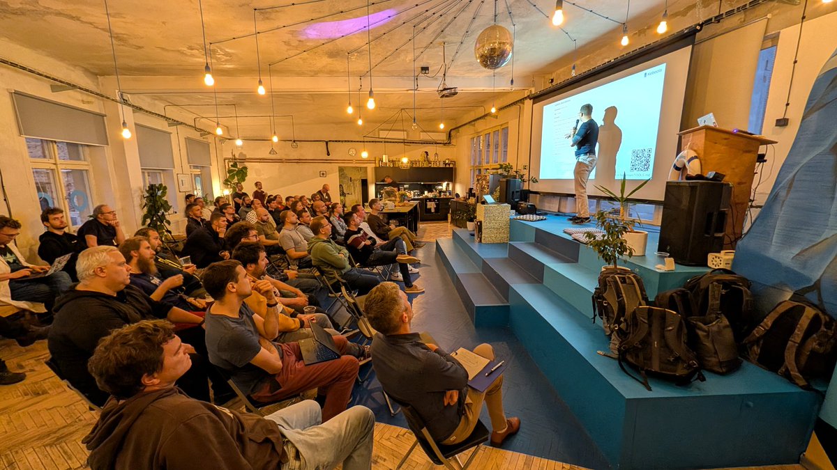 KeboolaDevs's tweet photo. @tomasfejfar talking about implementing Keboola MCP server at @Pehapkari meetup in our offices today. Another full house today 🤩 https://t.co/E3hv278Xs0