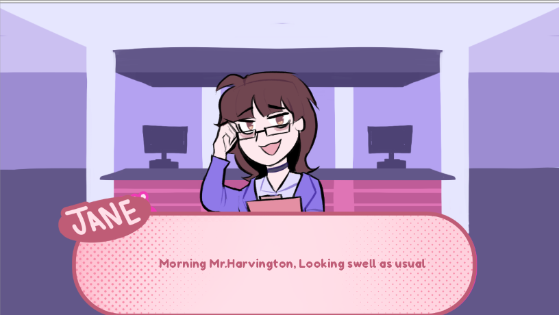 KayDaMatcha's tweet photo. Day 29 of adwt development
Introducing some sneakpeak of the bank part of the game, video will be on tommorow haha
AND ALSO INTRODUCING SECRETARY JANE!!!
she will be a lovely supporter to you for the entire game
#bloodmoneyoc #adwt https://t.co/Pplx1RzUVg