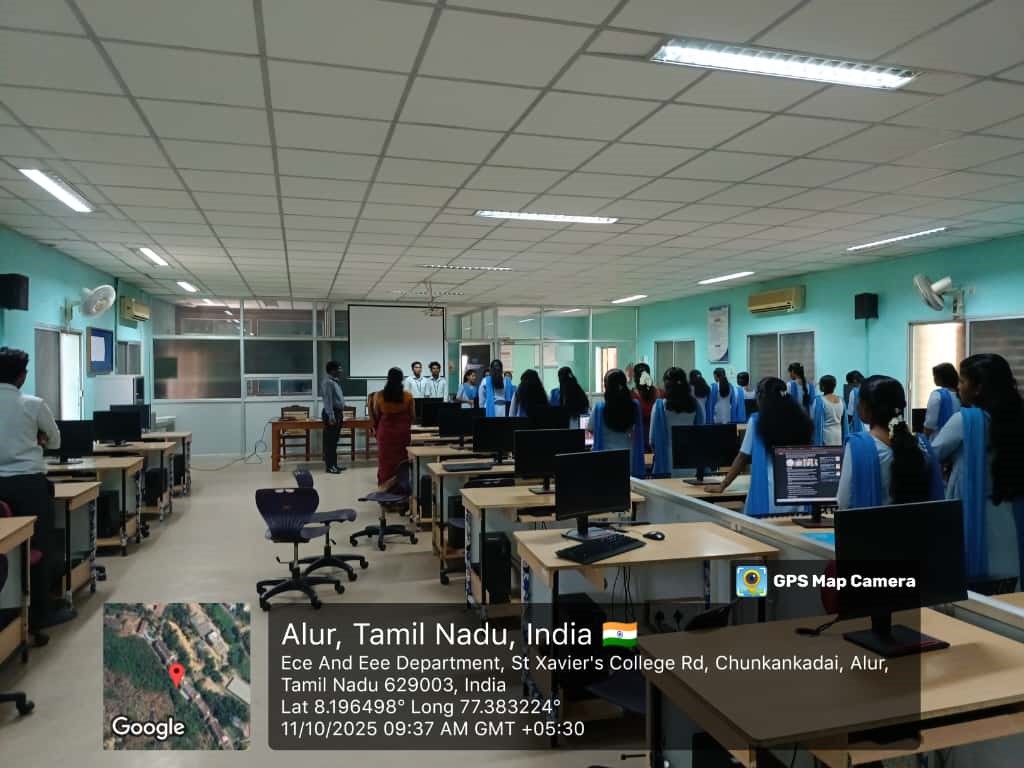 stxaviersmedia's tweet image. 💡 MATLAB for Innovation: From Simulation to Smart Systems!
An inspiring session by Mr. Mathan Swamickan, Tech Specialist, TATA Elxsi Ltd., Trivandrum, organized by ACM & ACM-W Student Chapters, SXCCE.
#SXCCE #ACM #ACMW #MATLAB #Innovation #SmartSystems #Engineering #TataElxsi