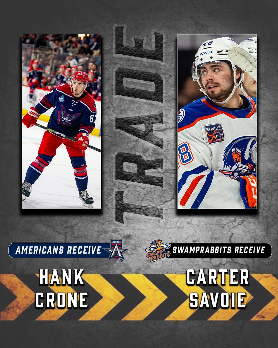 AllenAmericans's tweet image. THE MVP IS BACK! 🔥

The Americans have singed Hank Crone in a two way trade with the Greenville Swamp Rabbits