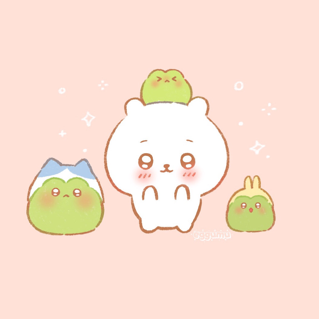 Chiikawa and froggy friends 🐸 #chiikawa