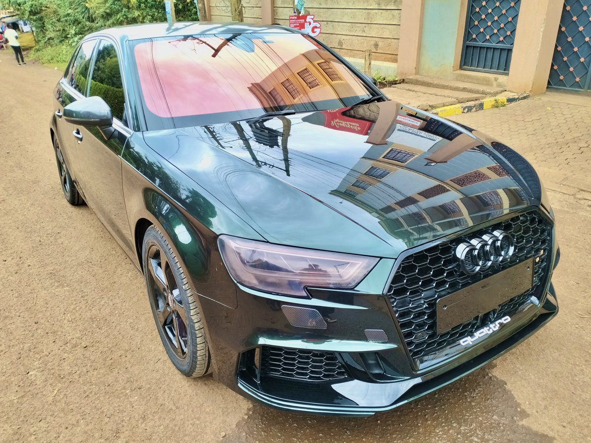 WrapCampKE's tweet image. Audi A3 hatchback 
Shielded with coloured Paint protection Film (PPF). 
Gloss Metallic Black Green 💚🥷🏽

DM for Vinyl Wrap and PPF installation within Nairobi, Kenya.

#wrapcampke #vinylwrap #vinylwrapping #nairobicars #carsinnairobi  #ppfinstallation #Kenya #vinylwrapper