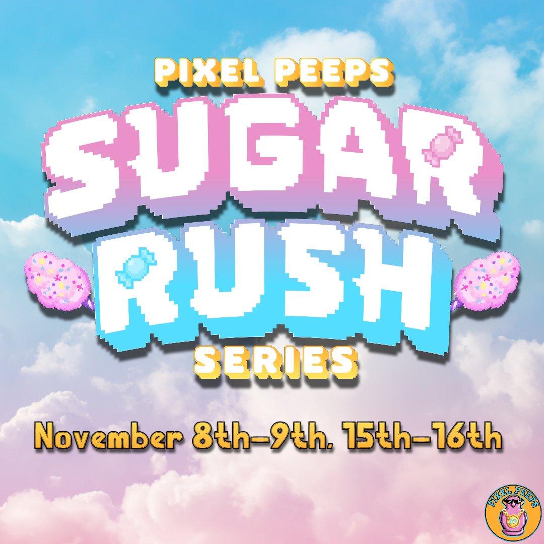 PxP_Org's tweet photo. Pixel Peeps is excited to announce the Sugar Rush Series - Fall Open! 🎉

Running for two weekends in November, Pixel Peeps will be holding a tournament for marginalized genders for all Rising players!

For signups and more details, join our Discord server! https://t.co/E4vwJBs4u7