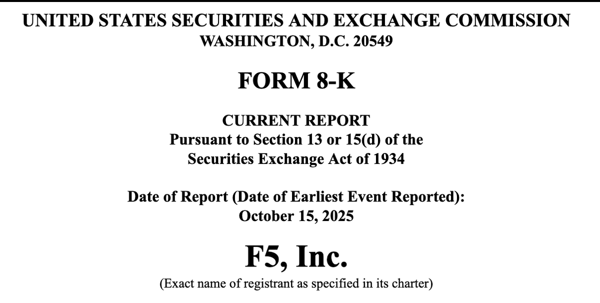 mattjay's tweet image. Woah - this is huge. F5 says government hackers had ‘long-term’ access to its systems, stole code and customer data
Breach impacts BIG-IP dev environment and knowledge management systems.
Here's what we know: