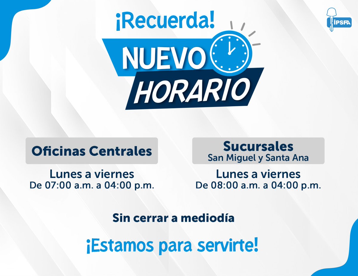 ¡Estamos para servirte!
 Te esperamos en nuestras oficinas para atender tus trámites. 📝⏰