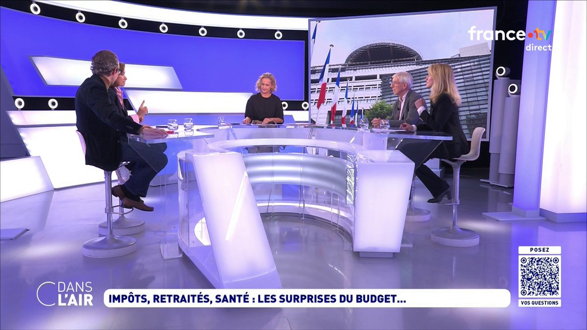 Cdanslair's tweet image. ⬛ #Impôts, #retraités, #santé : les surprises du #budget...

Retrouvez l'émission présentée par @Caroline_Roux, en replay sur France 5 et sur toutes les plateformes de podcast : audmns.com/cfXainl

Bonne soirée, à demain!
#PremierMinistre #Gouvernement #Censure #PS #Macron