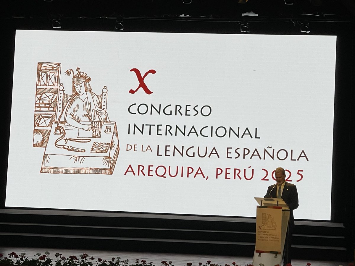 El Rey de España,  Felipe VI, inaugura el X Congreso Internacional de la Lengua Española.