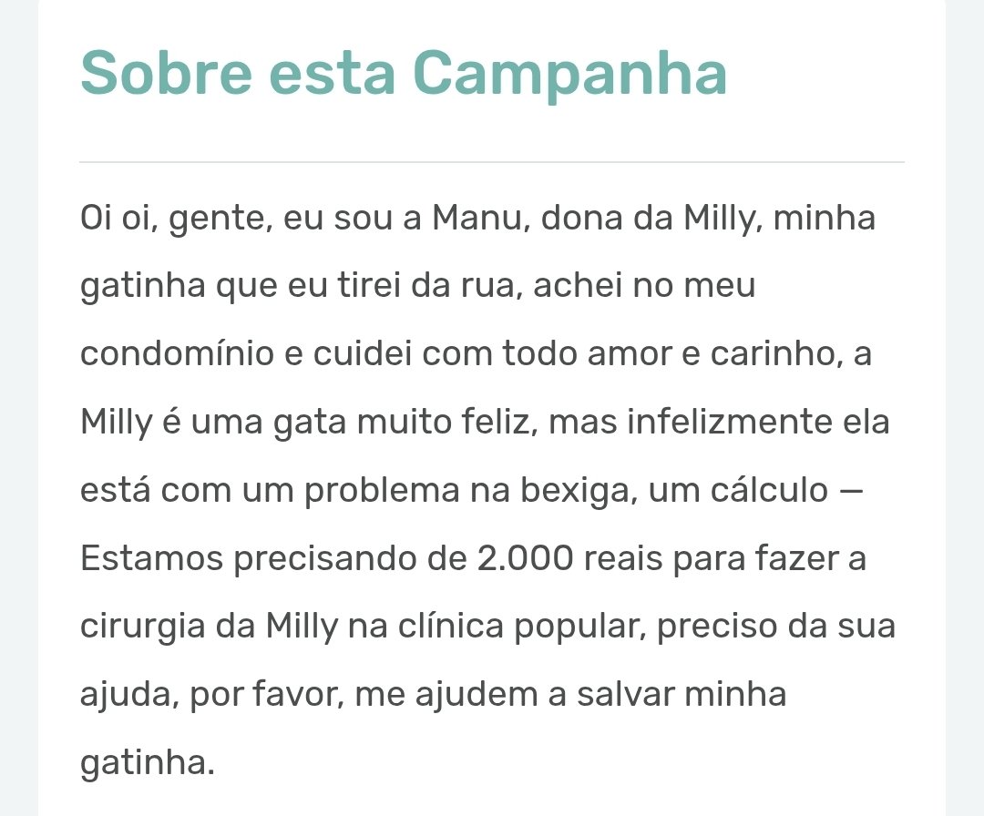 oi gente!! meus colegas estão precisando de ajuda, se puderem ajudá-los.. qualquer quantia é bem vinda!! ❤️‍🩹
campanhadobem.com/cirurgia-da-mi…