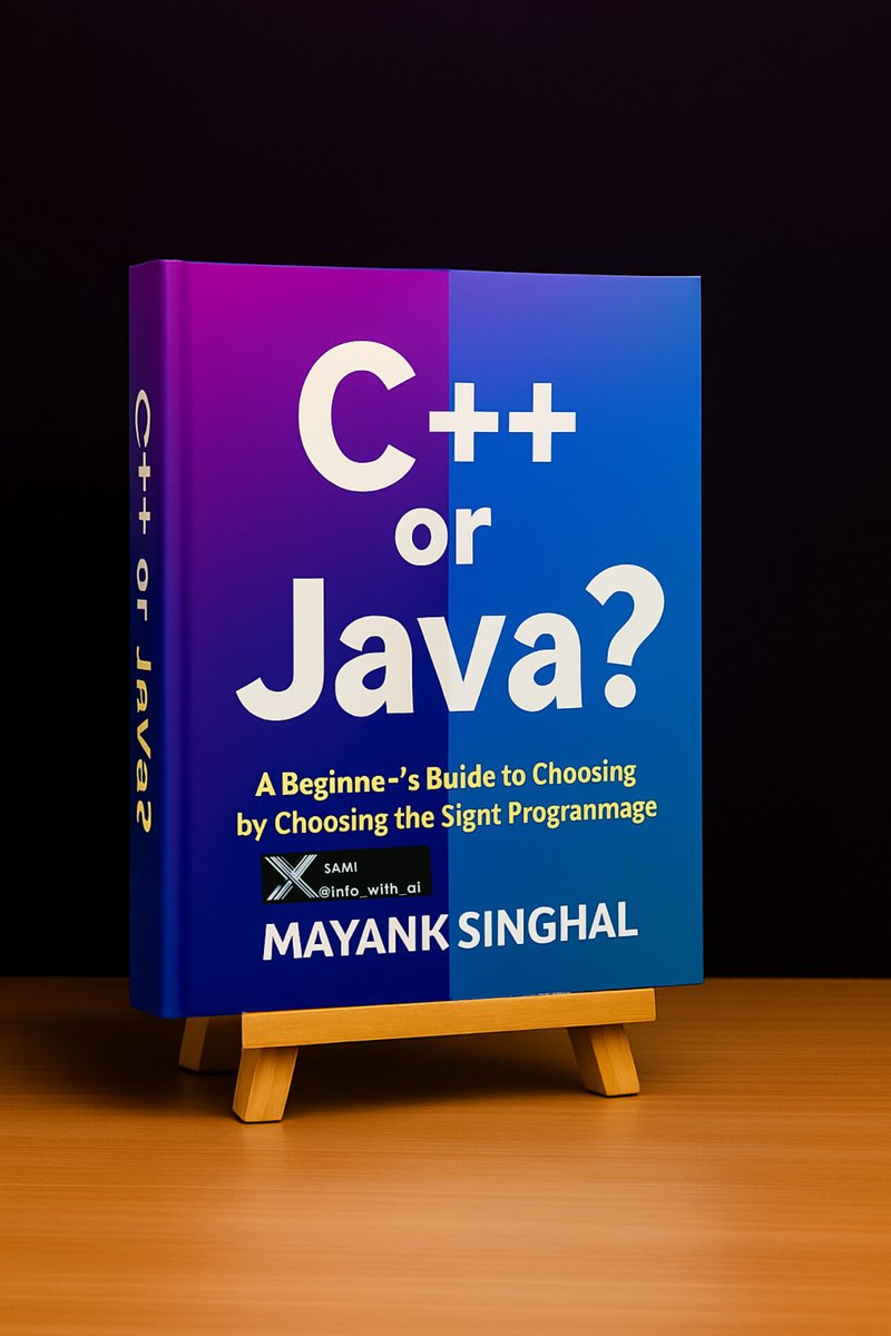 info_with_ai's tweet image. C++ ⚔️ JAVA

The Ultimate Beginner Showdown.

Choose smart. Code smarter.

I’m giving away a FREE Guide.

100% FREE for 1st 100 People

‼️To get it:
➝ Follow @info_with_ai [ MUST ]
➝ Like ❤️
➝ RT🔃
➝ Reply &quot;send&quot;