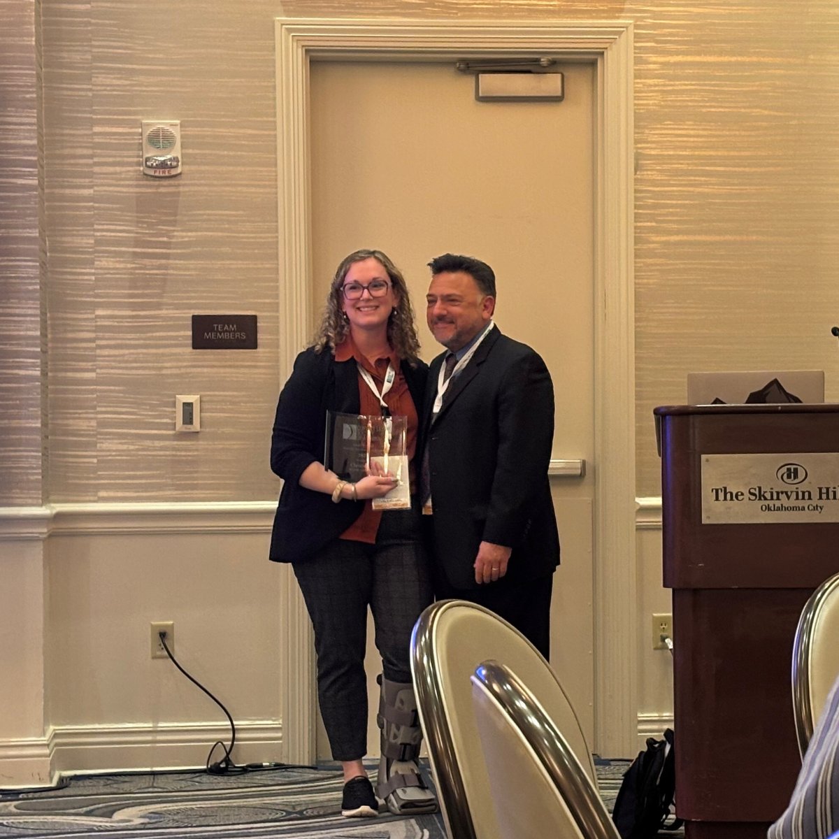 ABBOPTICALGROUP's tweet image. Congratulations to Christie Yee, NCLEM, ABOC, COA on receiving the Joseph W. Soper Award for Excellence in Education which was presented at the Annual Meeting for the Contact Lens Society of America.
#ContactLens #OptometryEducation #CLSA