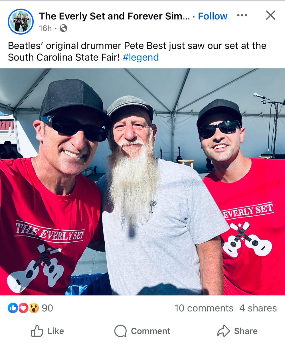 peterlanee's tweet image. There’s a random guy going to concerts telling people he’s Pete Best 😭😭😭