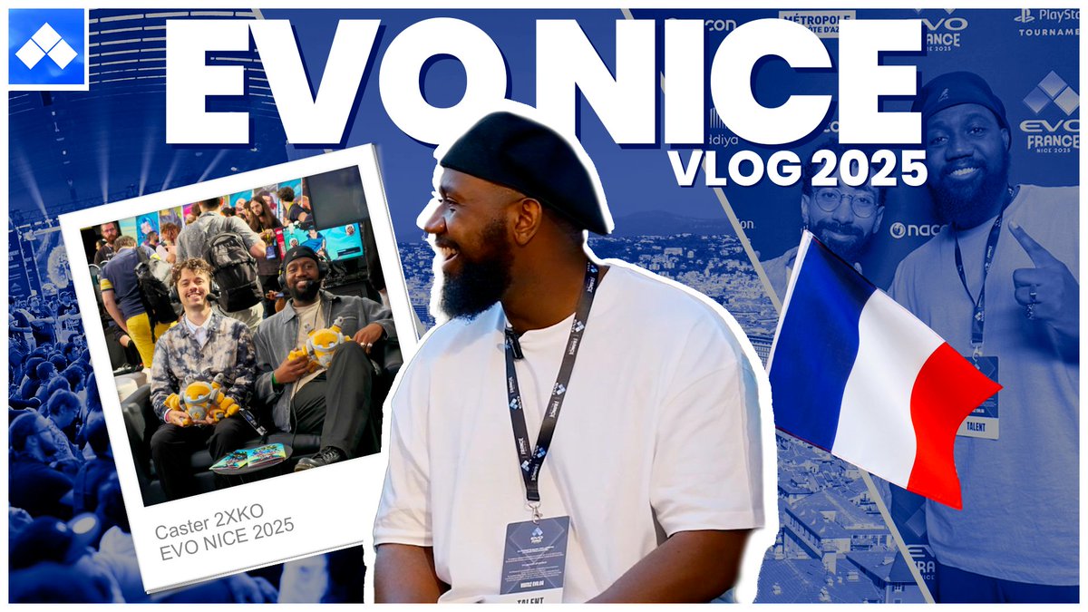 Je sors ENFIN mon premier VLOG, et ça se passe en direct de l'EVO NICE !

N'hésitez pas à me faire des retours, j'ai essayé de vous emmener en backstage, de check pas mal de stand (Nacon, Victrix, Riot, Sidneficus, etc) &amp; je compte bien en faire dans les prochains events.

Encore
