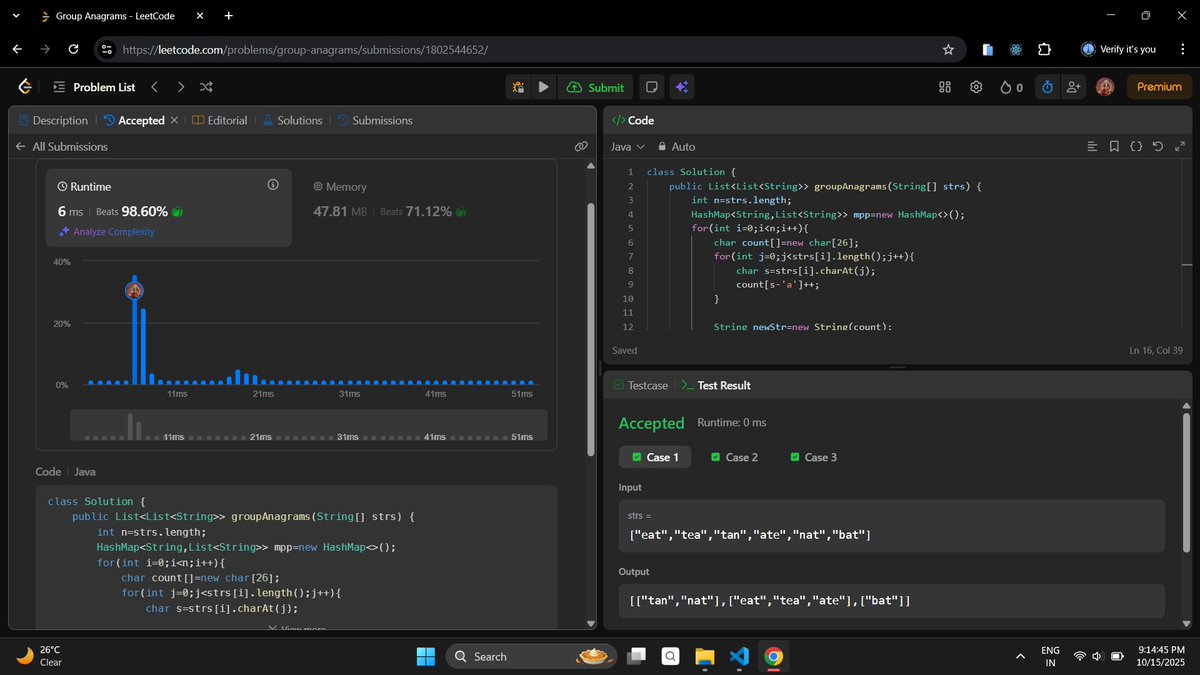 MansiBug's tweet image. Day 103: Getting a job in 8 months.
- Solved 1 medium-level and 1 easy-level question on LeetCode
#100DaysOfCode #Java #DSA #buildinpublic