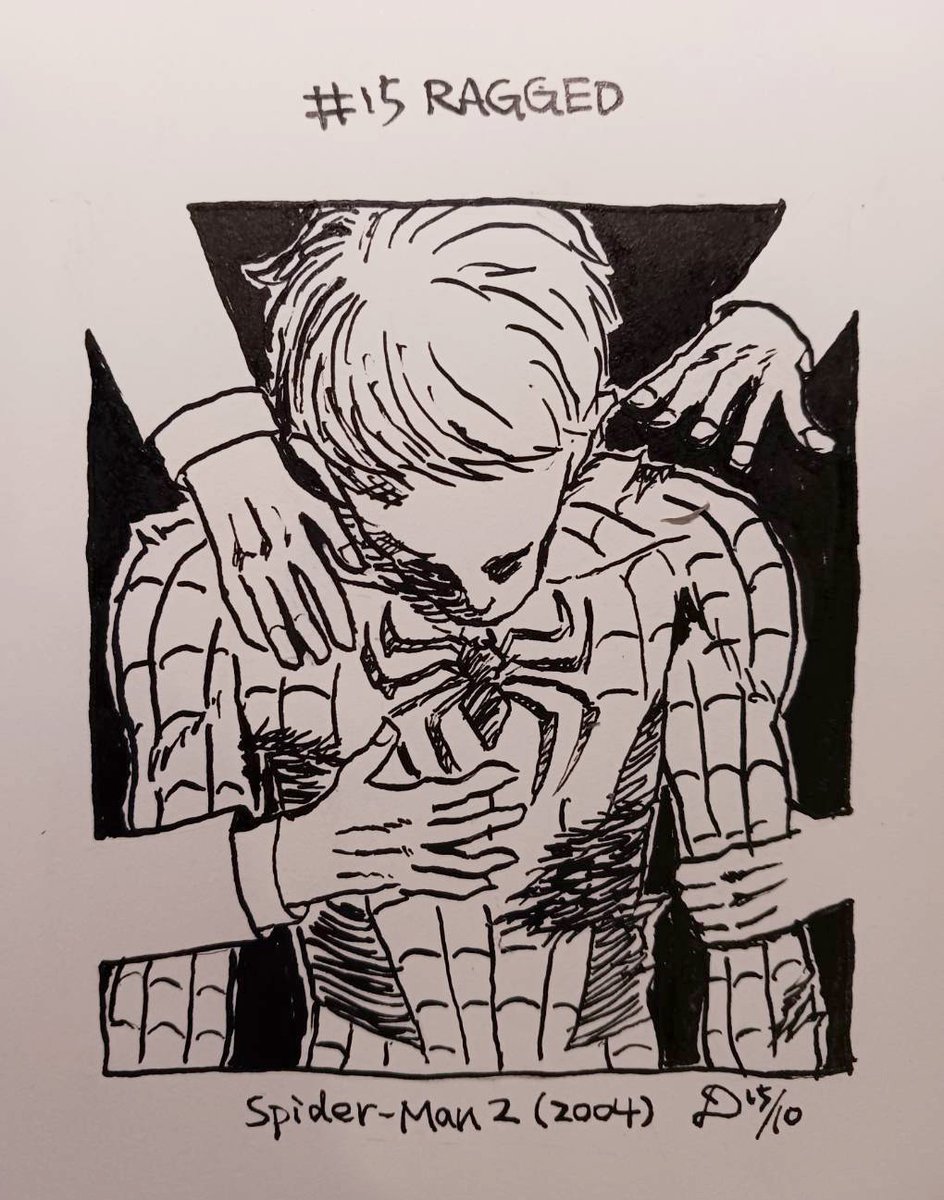 Dyctalopia's tweet photo. InkTober 2025 Day15: RAGGED
《蜘蛛人2》(2004)
Spider-Man (2004)
#InkTober
#InkTober2025
#RAGGED https://t.co/wimSfQgdcK