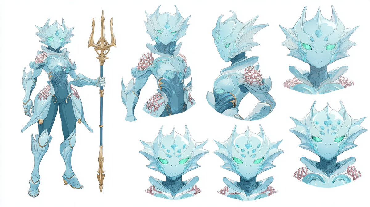 CharaspowerAI's tweet image. 🚨PromptShare🚨
CHARACTER DESIGN

A character sheet of an anime [type of character with specific traits], in the style of cell-shaded anime, wearing [detailed outfit description], multiple poses and facial expressions, white background, full-body shot, character design for video…