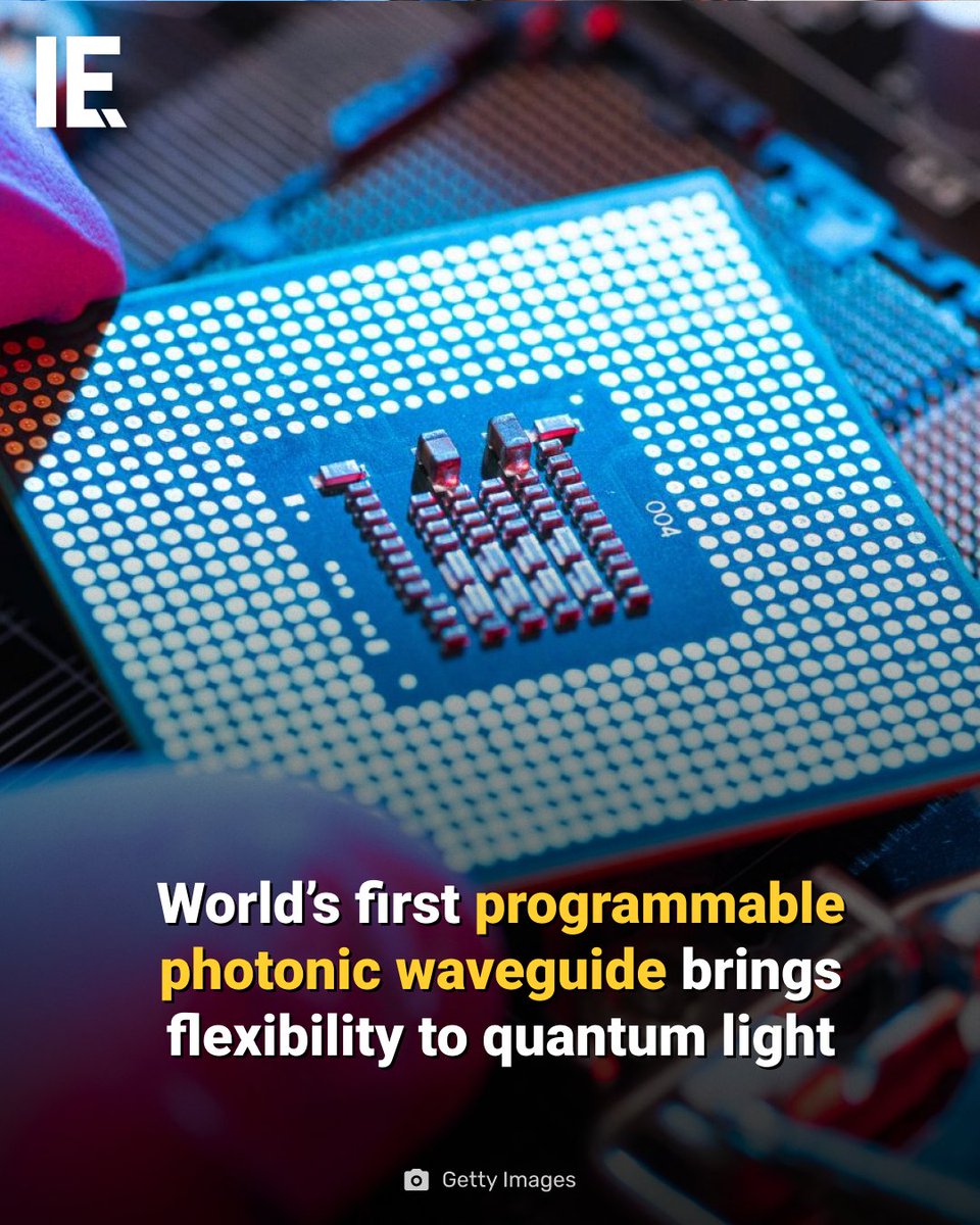 IntEngineering's tweet image. A new programmable photonic waveguide can perform multiple optical tasks on one chip in a leap for light-based computing. bit.ly/4qcQhXm