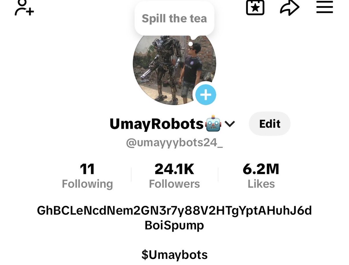 UmayrobotsKenny's tweet image. i am live on pumpfun and will do it everyday 
i put ca in tiktok and instagram 
i lock and burn my supply .
i will build a robot for @a1lon9 .
i appreciate all of you 

GhBCLeNcdNem2GN3r7y88V2HTgYptAHuhJ6dBoiSpump