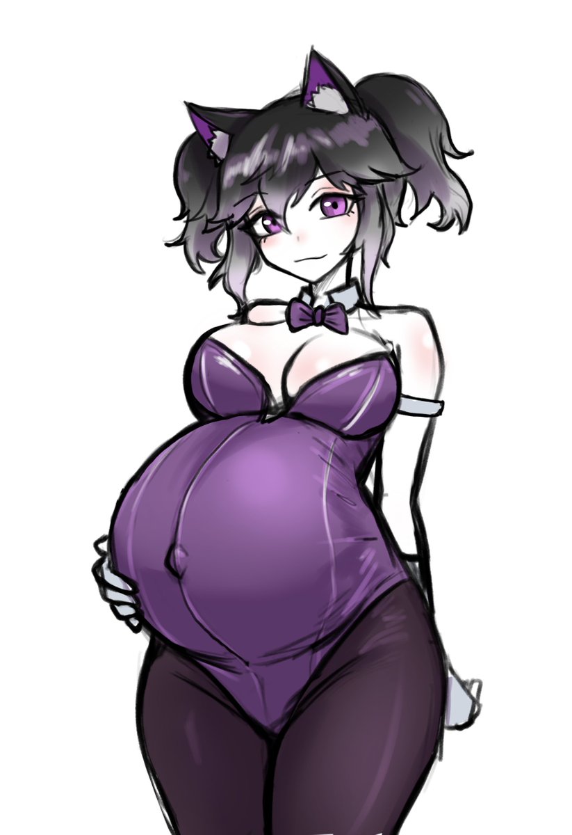 HanaPregs's tweet image. July 2025 Patreon Fertility Goddess Tier Sketch: OC