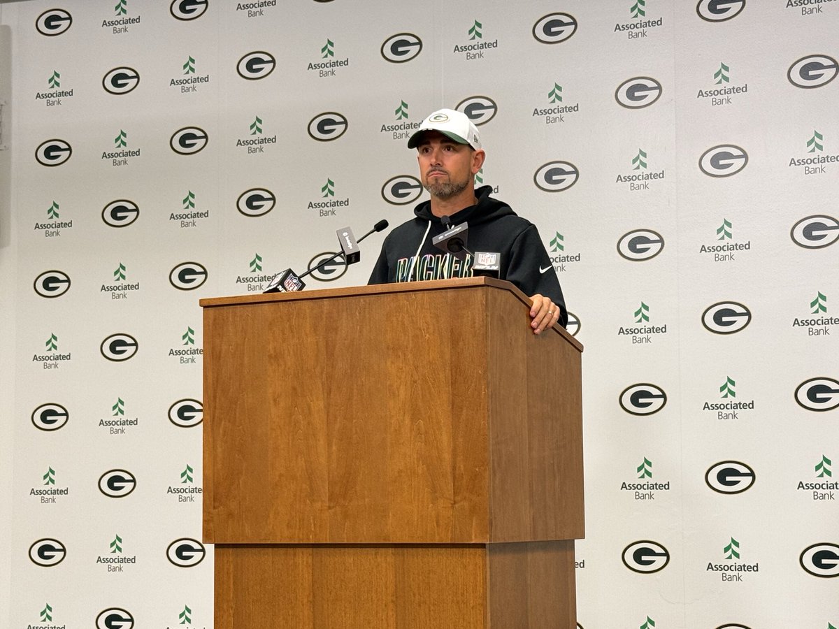 Matt LaFleur on the Cardinals: “This is a team that’s lost four games in a row by nine points … this is a good football team and we better be ready to play.” 