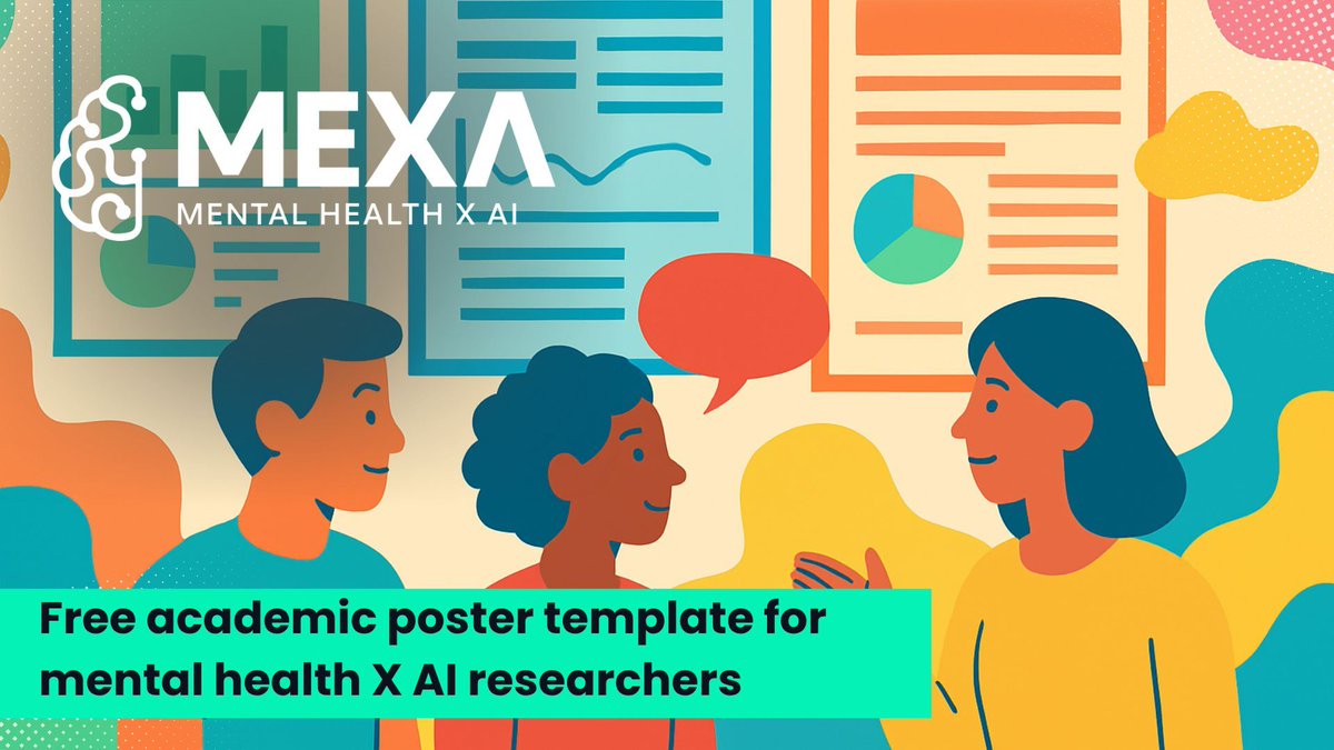 mexacommunity's tweet image. Want your research to stand out at conferences?
Our free, research-backed #BetterPoster template makes academic posters clearer, more engaging, and accessible—especially for mental health & AI researchers.
➡️ Read the blog & download: buff.ly/fAvuEII