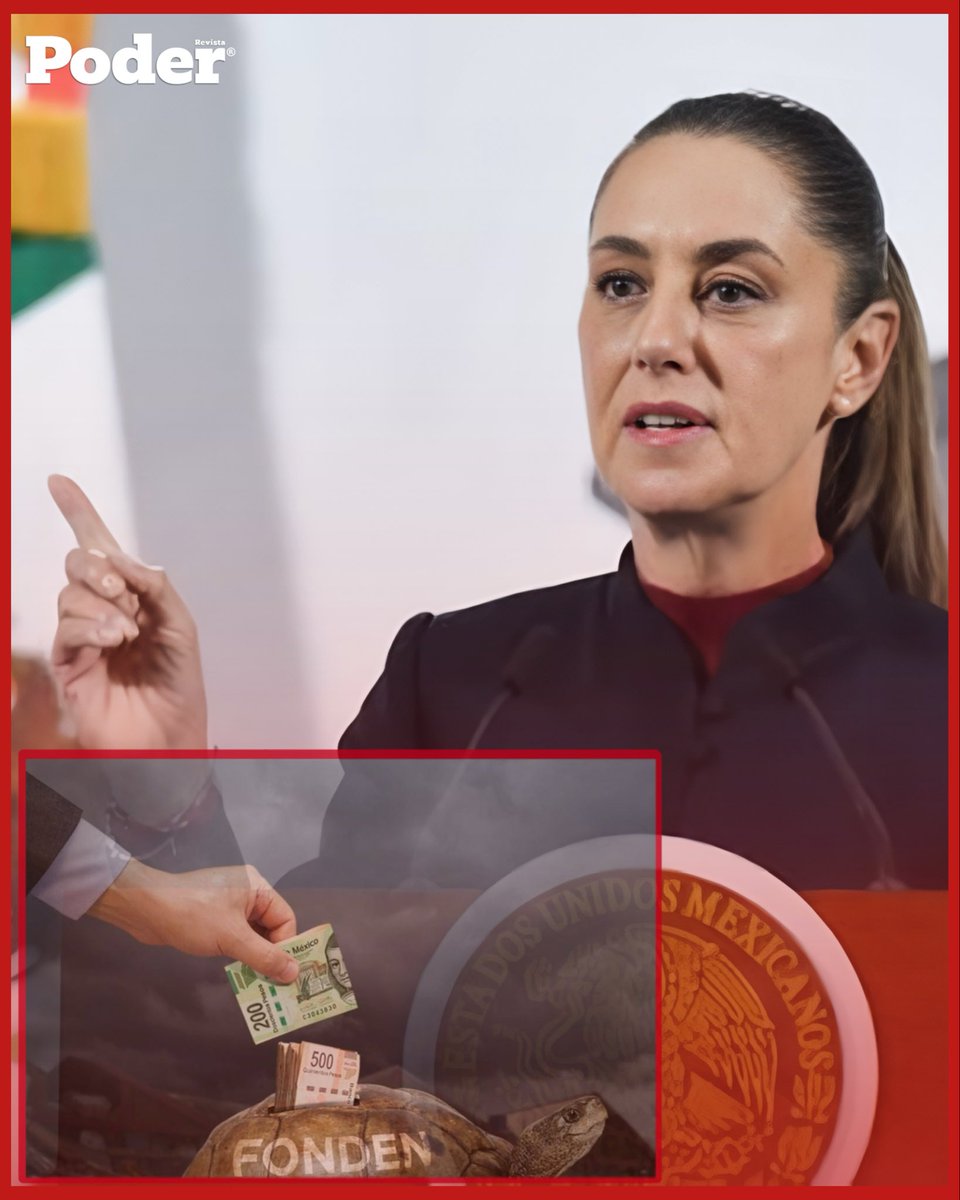 RevistaPoderMx's tweet image. Durante una conferencia, la presidenta Claudia Sheinbaum afirmó que el Fondo de Desastres Naturales (Fonden) no contaba con recursos cuando el presidente Andrés Manuel López Obrador llegó al poder. 
“Lo único que tenía el Fonden eran puras deudas”