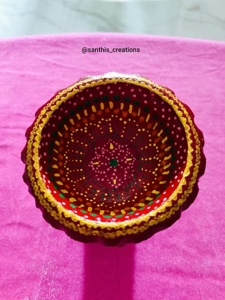 PandaSanthi's tweet photo. Beautiful Diya Stand Painting
#diya #diyastand #painting #acrylicpaimting #mandalaart #aipan #aipanart #diwali #diwalidecor #homedecor #diya #beautiful #dmtoorder #santhis_creations #hyderabad https://t.co/fhyJQkhQjK