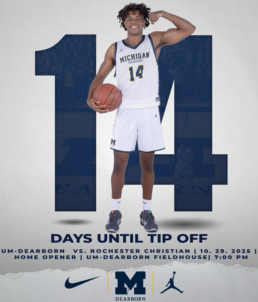 14 Days. Home Opener. #GoBlue #GoDearborn