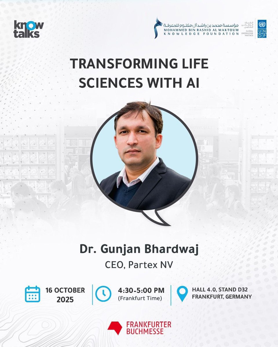 knowledge4All1's tweet image. 📣 #Knowtalks are coming to #Germany!
Join us for an evening of thought-provoking discussions and expert insights.
📍 Frankfurter Bookfair, Hall 4.0, Stand D32 
🗓️ 16 October 2025
🕖 4:30 - 5:30 PM (Frankfurt time)