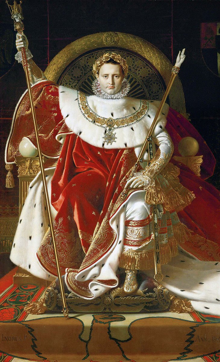 Napoleon I on his Imperial Throne (1806), by Jean-Auguste-Dominique Ingres