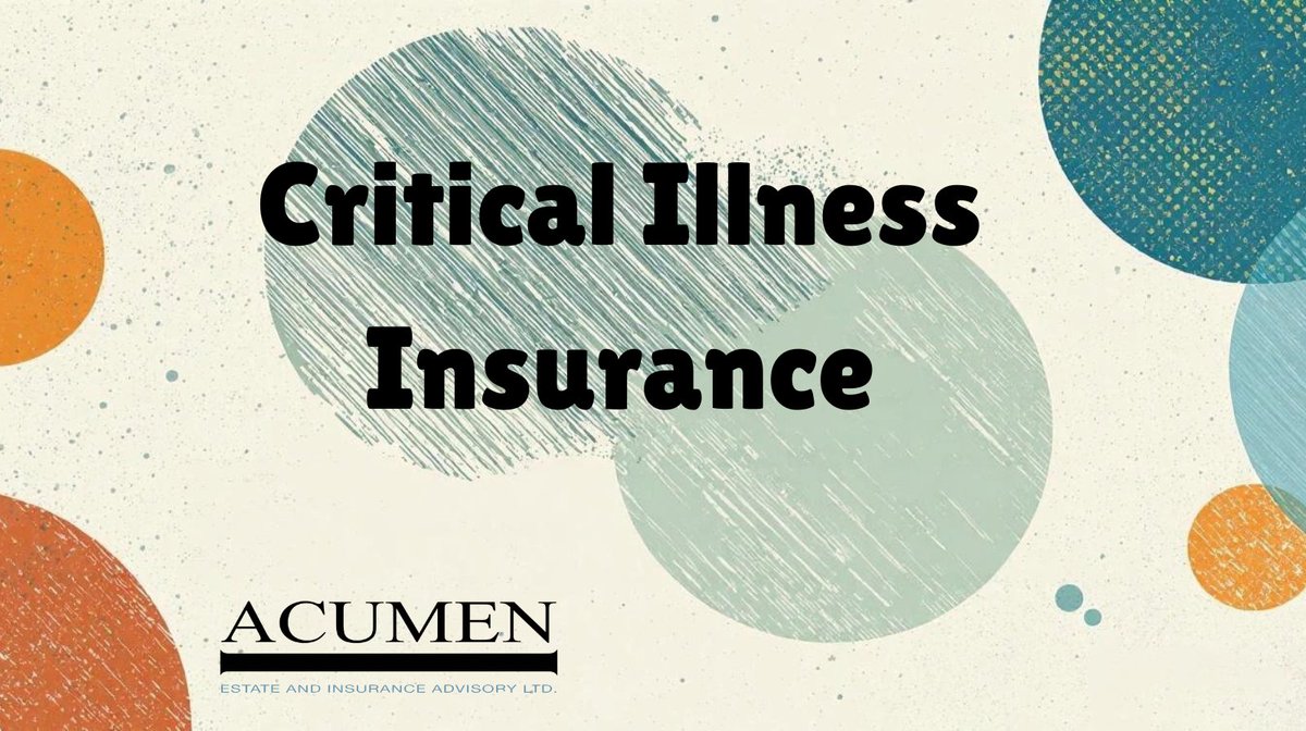 Critical Illness insurance is a key component in protecting both your business and your loved ones. It provides financial support when you need it most, allowing you to focus on recovery.
Reach out to your Acumen
acumencapital.com/estate-insuran…
#estateplanning #insurance #peaceofmind