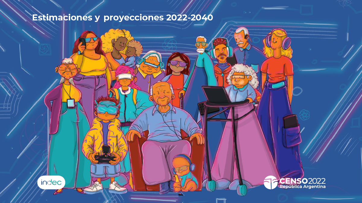 ¿Cuántos seremos en 2040? A partir de las 17 se publicarán las proyecciones de población nacionales y provinciales para el período 2022-2040 con base en los resultados del #Censo2022.