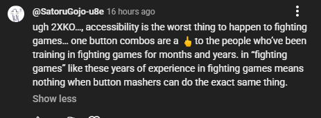 Keepitlikedray's tweet photo. Imagine being mad at @Play2XKO because they allow everyone to play with 1 button combos. 
Check out the short 
https://t.co/vjS4cqLgwb https://t.co/fBfI1RyEQX