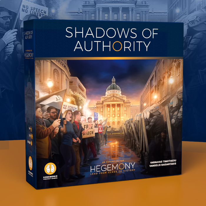🌘Shadows of Authority, the new expansion for Hegemony is coming and adds 3 new policies: Freedom of Speech, Law Enforcement &amp; Environmental Policy ⚖️

🚀Get notified!
gamefound.com/projects/hegem…

#Hegemony #BoardGames #ShadowsOfAuthority #TabletopGaming