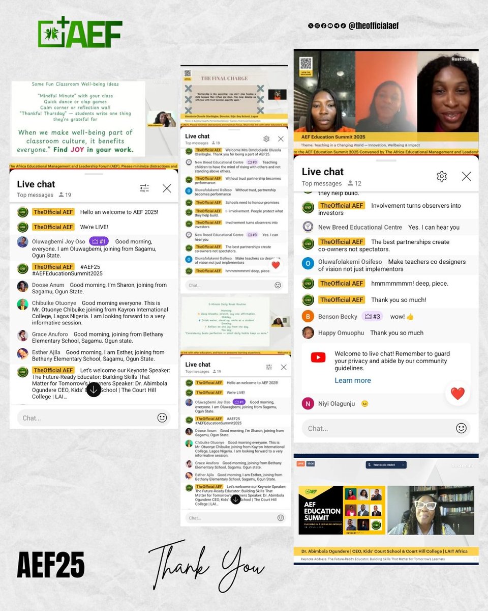theofficialaef's tweet photo. On Saturday, October 11, 2025, we held the AEF Education Summit 2025 and it was a great time of learning for educators drawn from different parts of the country including outside Nigeria.

#AEF25
#AEFEducationSummit
#nigeriateachers https://t.co/yl7Z4e0UsY