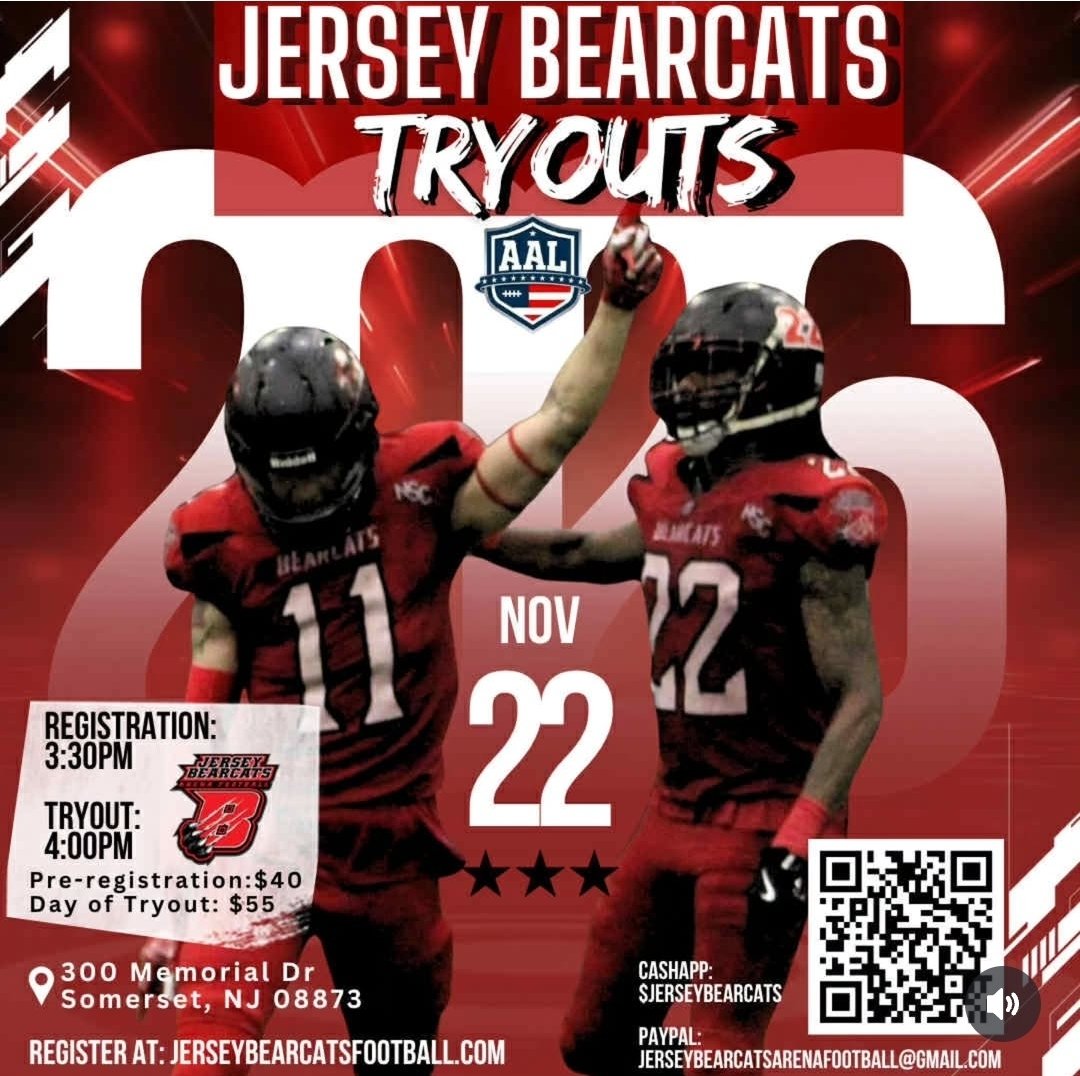 jersey_bearCats's tweet photo. We are excited for the future. 

📅 Nov 22
📍300 memorial Dr, Somerset NJ
⏰️4pm
Registration 3:30pm
Payments cash app &amp; PayPal 

Pre-registration $40
Day of tryout $55
#revengetour #getourballback https://t.co/SzasQo2dy7