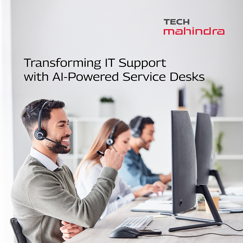 tech_mahindra's tweet image. In today’s hybrid workplace, speed and intelligence are everything. That’s why our Next-Gen #ServiceDesk is transforming support with:
✅ 40% fewer tickets
✅ 23% resolved via self-service
✅ 80% drop in escalations
✅ 95%+ KPI improvement
Powered by #GenerativeAI, #automation,…